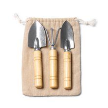 Set de jardinería con mango de bambú CRUDO TALLA ÚNICA ADULTO