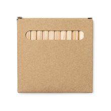 Set de lápices de colores de madera en caja reciclada Crudo Talla Única Infantil