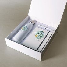 Set de libreta con lapiz infinito y botella sublimable Bl