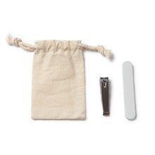 Set manicura con bolsa de algodón Crudo