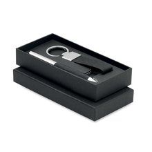 Set de regalo con bolígrafo metálico Negro