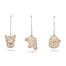 Set de adornos para Colorear Navideños Natural Claro