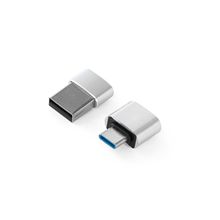 Set de Adaptadores USB Reversibles Cromado Satinado