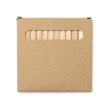 Set de lápices de colores de madera en caja reciclada Crudo Talla Única Infantil