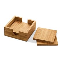 Set 4 Posavasos de Bambú Natural