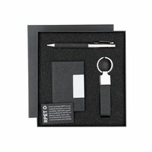 Set elegante en RPET negro bitono Neg