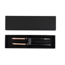 Set de bolígrafo y roller de aluminio Neg