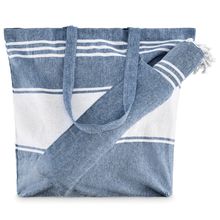 Set de playa con bolsa y toalla Azul