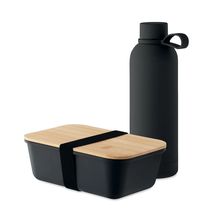 Set 2 piezas para almuerzo Negro