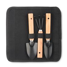 Set de 3 Herramientas para Jardín en Bolsa Negro
