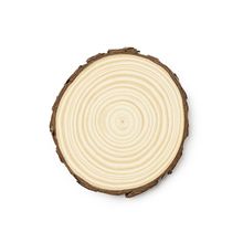 Set de 4 posavasos de madera natural Crudo