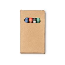 Set de 6 ceras en caja de cartón Crudo Talla Única Infantil
