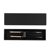 Set de bolígrafo y roller de aluminio Neg