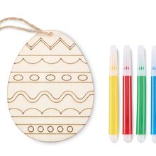 Set de colorear huevos de pascua Madera