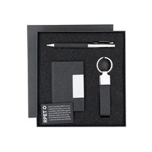 Set elegante en RPET negro bitono Neg