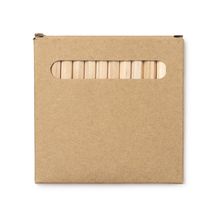 Set de lápices de colores de madera en caja reciclada Crudo Talla Única Infantil