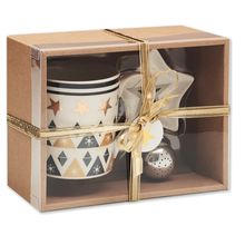 Set de Té Navideño con Taza, Plato e Infusor Multicolor