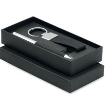 Set de regalo con bolígrafo metálico Negro