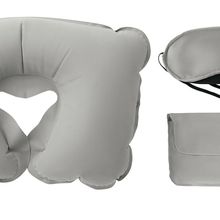 Set de Viaje con Almohada de Terciopelo Gris