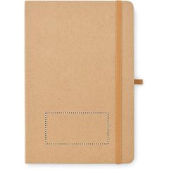 Set papelería reciclado con libreta A5 | Frontal | 80 x 40