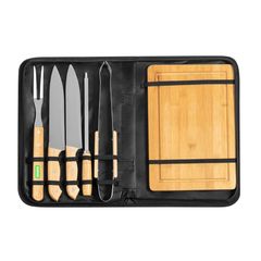 Set Barbacoa Funda de Nylon | Mango utensilio 1 cara B | 8 x 30
