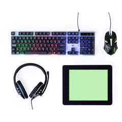 Set Gamer con Teclado y Ratón retroiluminados | Area 2 | 200 x 160