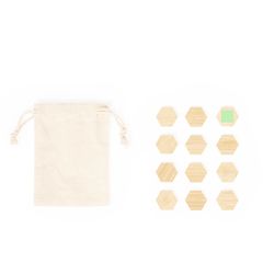 Set de imanes de bambú con bolsa de algodón | Area 5 | 12 x 12