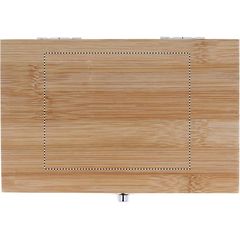 Set de vino en caja ecológica de bambú con 3 piezas | Superior de la Caja | 100 x 80