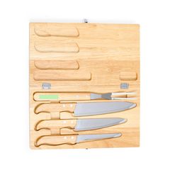 Set de 4 Cuchillos en Acero Inox | Area 6 | 60 x 12