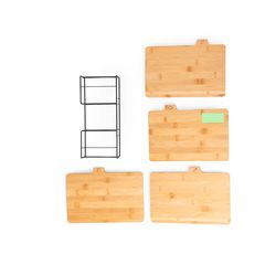 Set de 4 Tablas de Bambú | Area 4 | 80 x 35