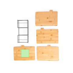 Set de 4 Tablas de Bambú | Area 6 | 100 x 100