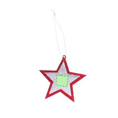 Set de 2 adornos de navidad en non-woven con forma de árbol y estrella | Area 2 | 18 x 18