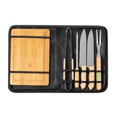 Set Barbacoa Funda de Nylon | Mango utensilio 1 cara A | 8 x 30
