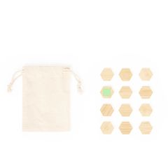Set de imanes de bambú con bolsa de algodón | Area 6 | 12 x 12