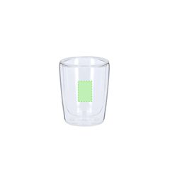 Set de 2 vasos de cristal doble pared 65 ml | Area 4 | 20 x 30