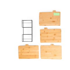 Set de 4 Tablas de Bambú | Area 3 | 80 x 35