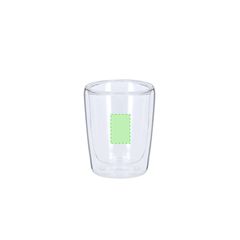 Set de 2 vasos de cristal doble pared 65 ml | Area 2 | 20 x 30
