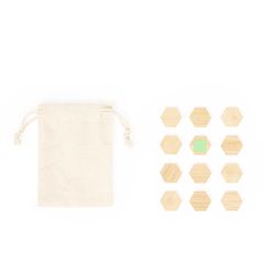 Set de imanes de bambú con bolsa de algodón | Area 7 | 12 x 12