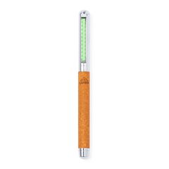 Set Bolígrafo y Roller de Metal con Cuero reciclado | Area 14 | 30 x 3
