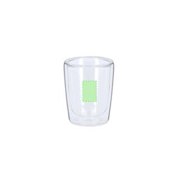 Set de 2 vasos de cristal doble pared 65 ml | Area 3 | 20 x 30