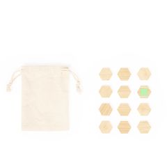 Set de imanes de bambú con bolsa de algodón | Area 8 | 12 x 12