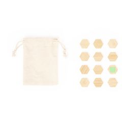 Set de imanes de bambú con bolsa de algodón | Area 11 | 12 x 12