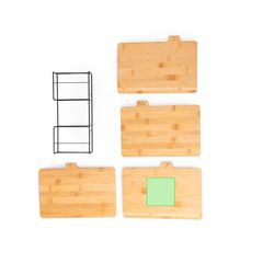 Set de 4 Tablas de Bambú | Area 5 | 100 x 100