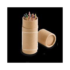 Set de 12 Lápices Colores en Tubo | Cuerpo | 80 x 40