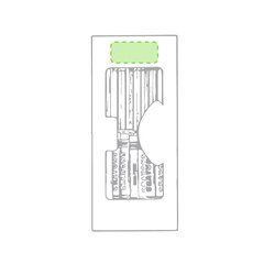 Set 19 piezas con ceras y lápices de colores | En la parte superior | 45 x 20