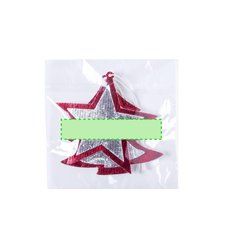Set de 2 adornos de navidad en non-woven con forma de árbol y estrella | Area 1 | 60 x 12