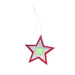 Set de 2 adornos de navidad en non-woven con forma de árbol y estrella | Area 2 | 18 x 18