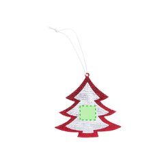 Set de 2 adornos de navidad en non-woven con forma de árbol y estrella | Area 3 | 18 x 18