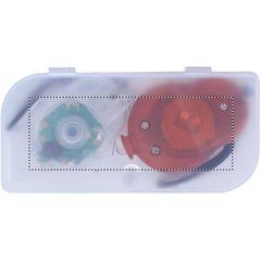 Set de 2 luces reflectantes blanca y roja | Caja | 70 x 25