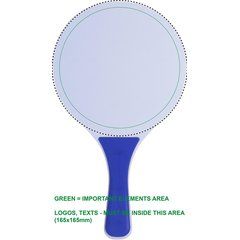 Set 2 Palas MDF con Bola | RACKET 1 BACK PD | 185 x 185